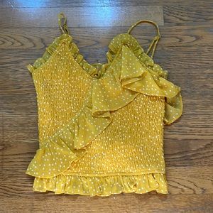 Yellow Ruffle Top